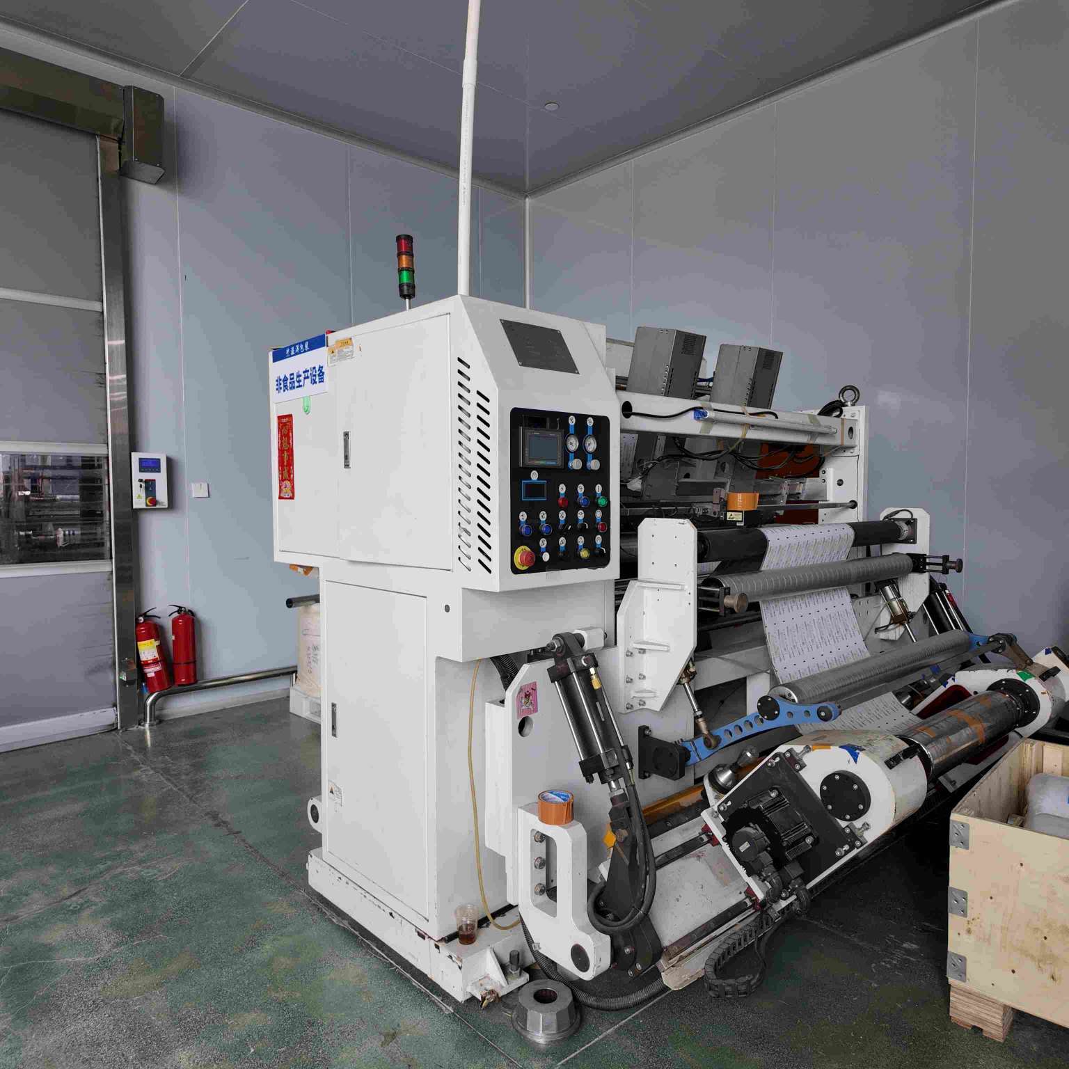 Inspection and rewinding machine